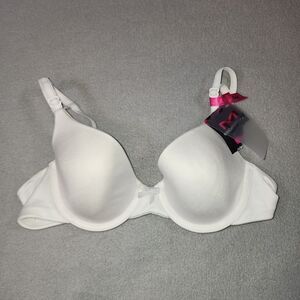 Maidenform Bra White 09402 Underwired T-shirt Balconette 34W NWT‎